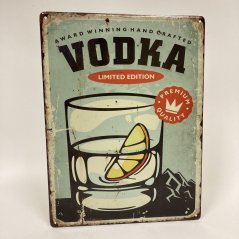 Plechová cedule VODKA Limited Edition 40x30cm