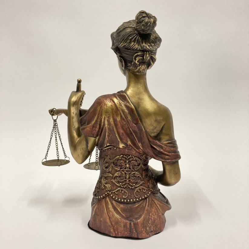 Dekorativní socha SPRAVEDLNOST - JUSTICE 33cm