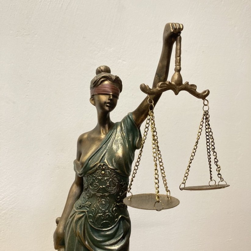 Dekorativní socha SPRAVEDLNOST - JUSTICE 52cm