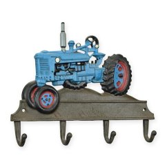 Nástěnný věšák MODRÝ TRAKTOR