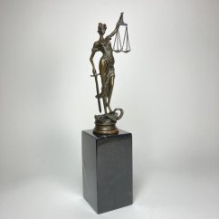 Bronzová socha SPRAVEDLNOST - JUSTICE 33,5cm