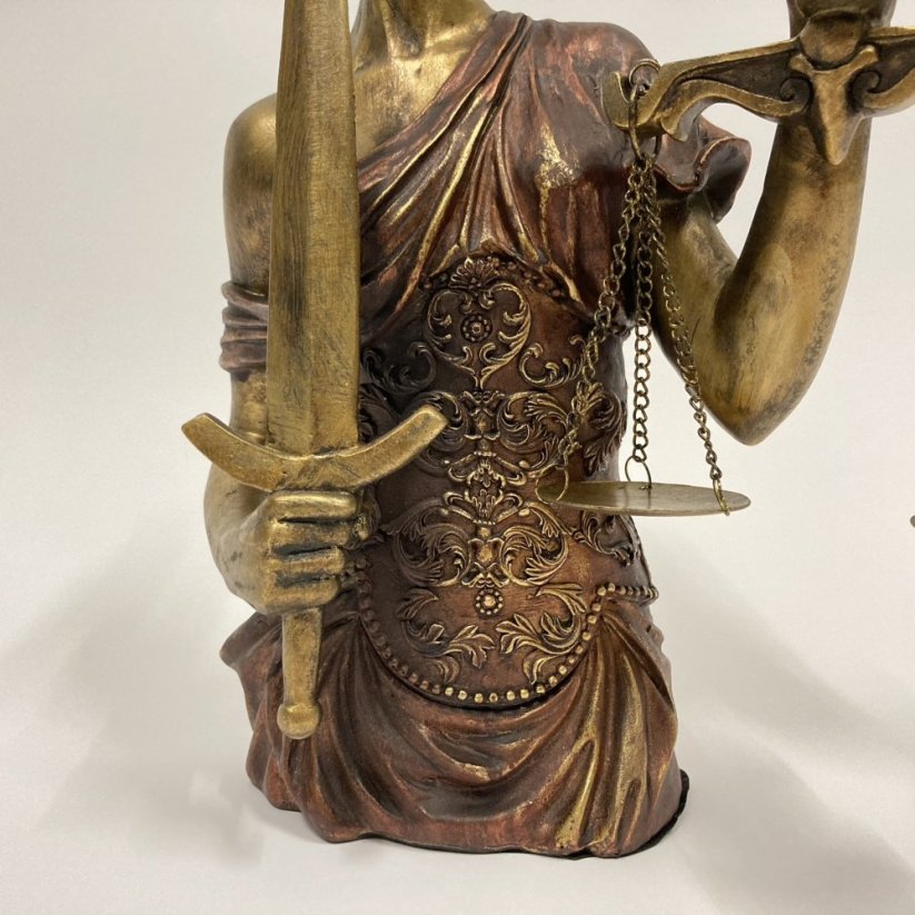 Dekorativní socha SPRAVEDLNOST - JUSTICE 33cm