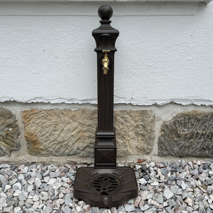 Zahradní kašna SLOUPEK 81cm - hliník ( hnědá )