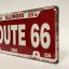 Plechová cedule ROUTE 66 15x30cm