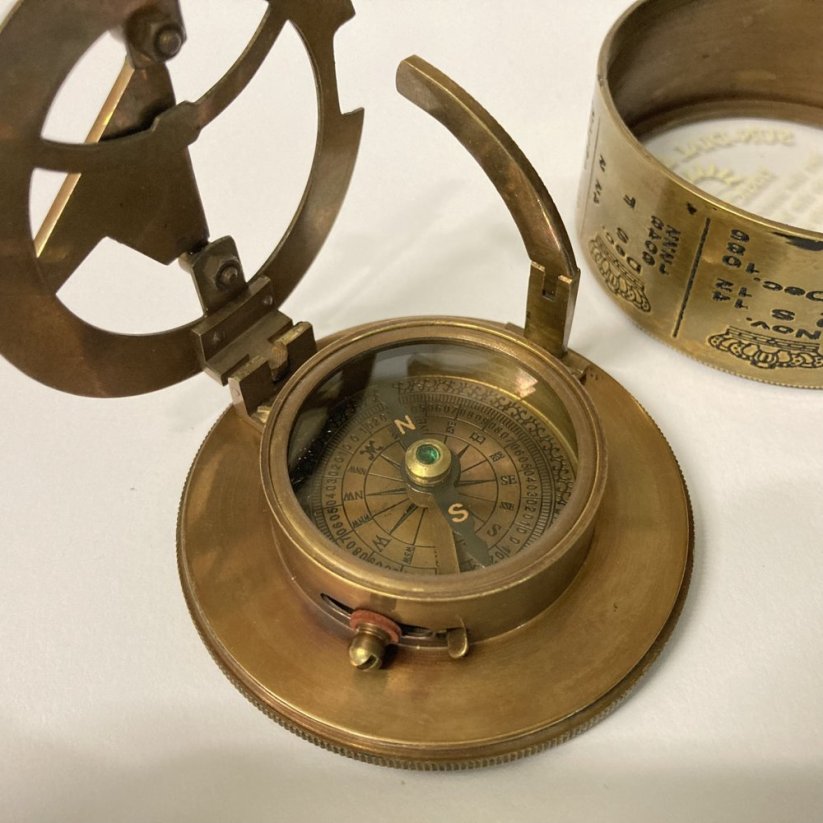 Sluneční hodiny s kompasem STANLEY LONDON 1885