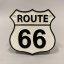 Litinová cedule ROUTE 66 22x22cm