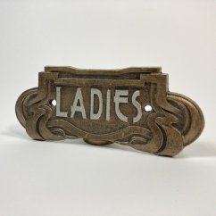 Kovová cedulka LADIES