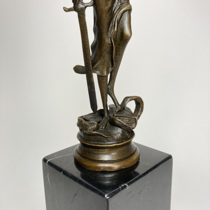 Bronzová socha SPRAVEDLNOST - JUSTICE 33,5cm
