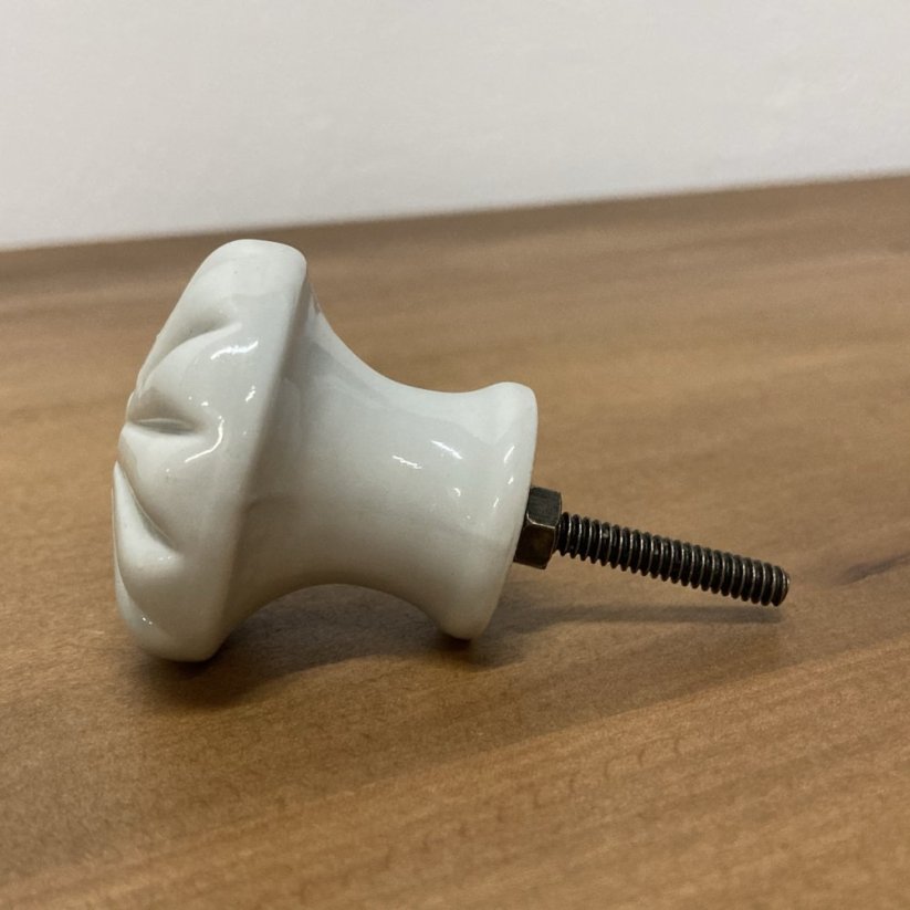 Nábytková porcelánová knopka KLASIK - Průměr celkový: 30 mm