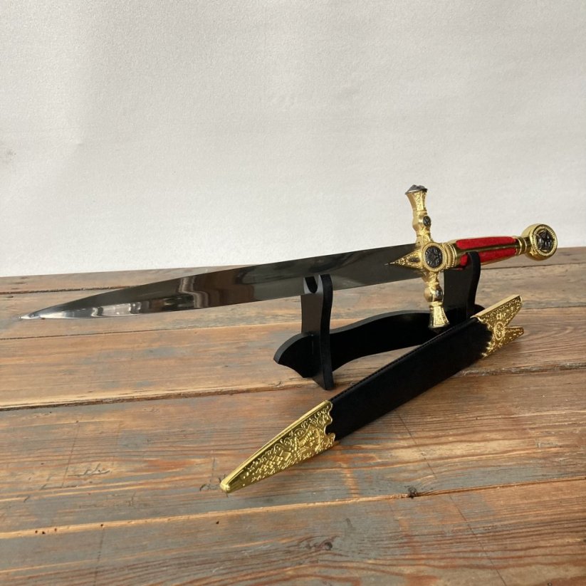 Zednářská slavnostní dýka s pochvou