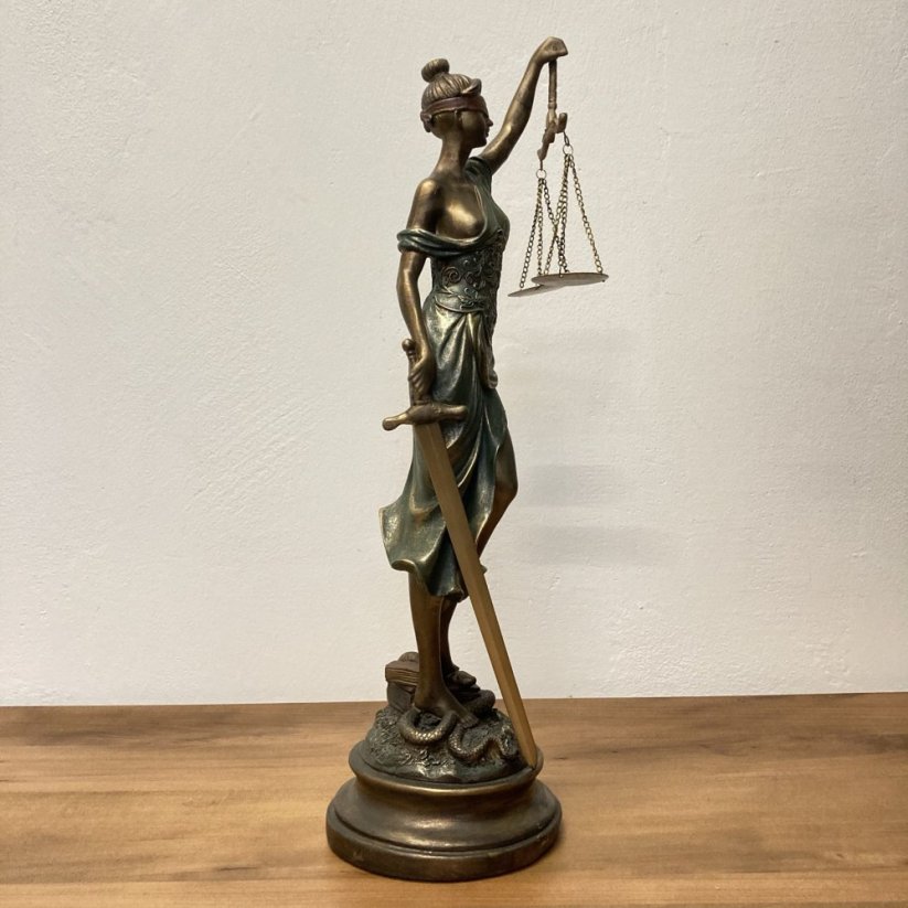 Dekorativní socha SPRAVEDLNOST - JUSTICE 52cm