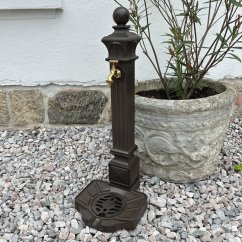 Zahradní kašna SLOUPEK 81cm - hliník ( hnědá )