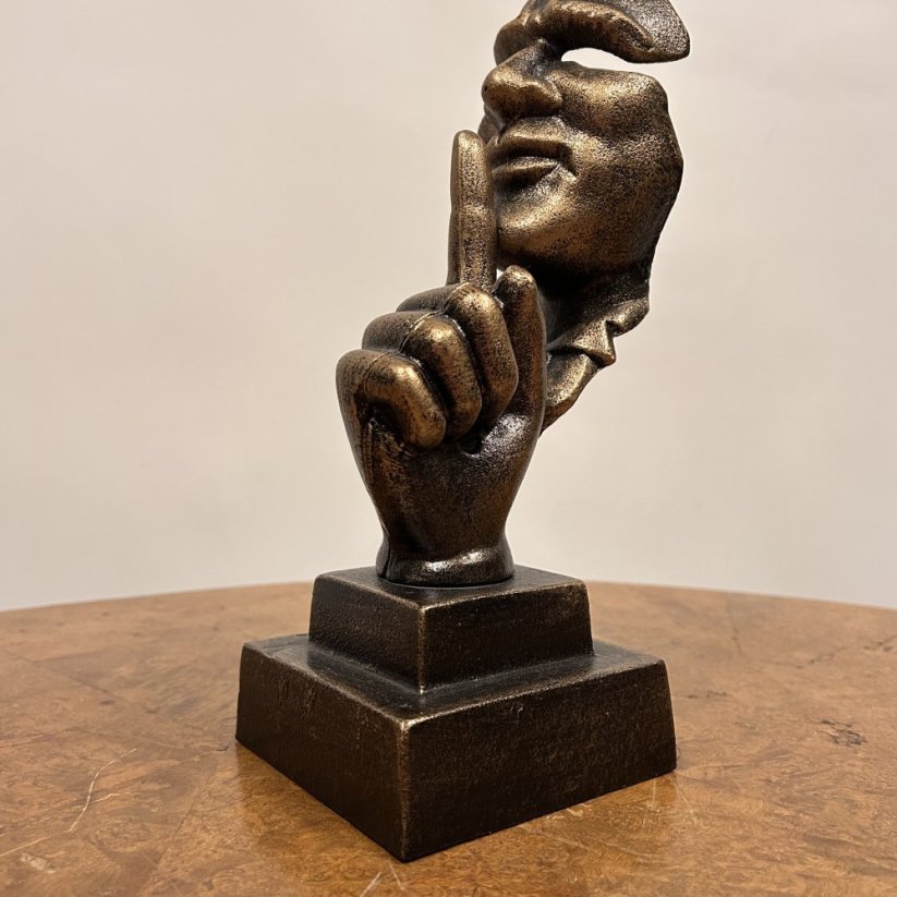 Dekorativní soška Mlčící tvář - Ticho