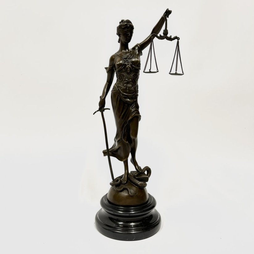 Bronzová socha SPRAVEDLNOST - THEMIS 45cm