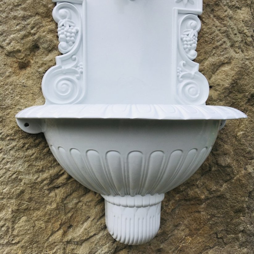 Zahradní výlevka klasik 61cm - hliník ( bílá )