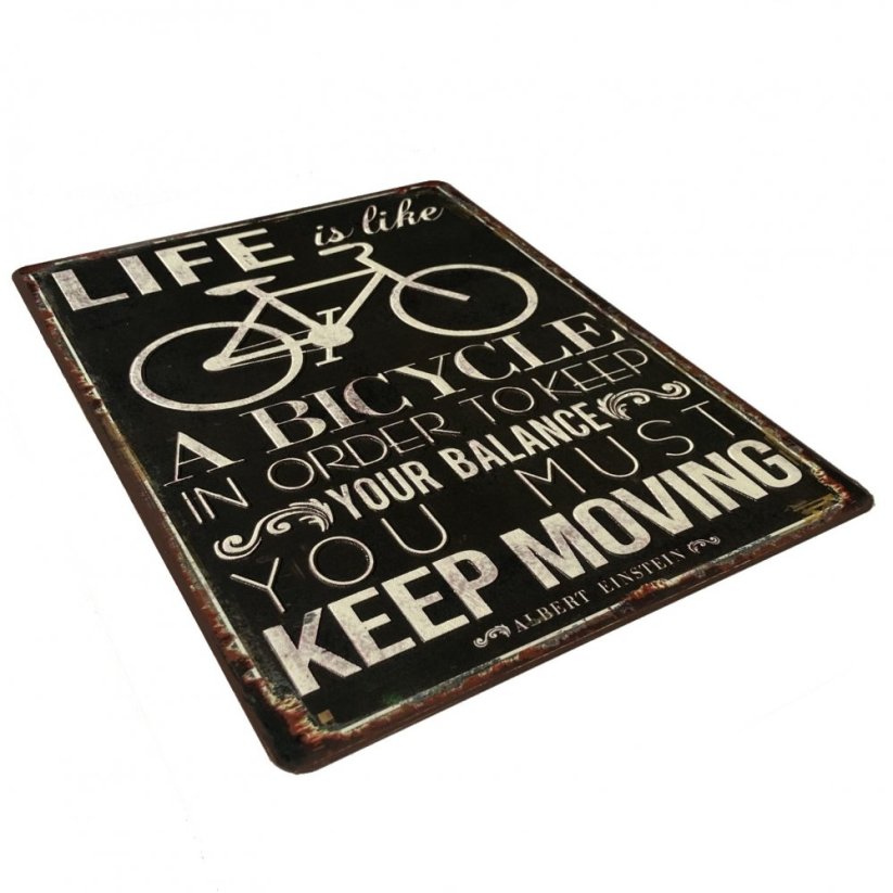 Plechová cedule BICYCLE 33x25cm