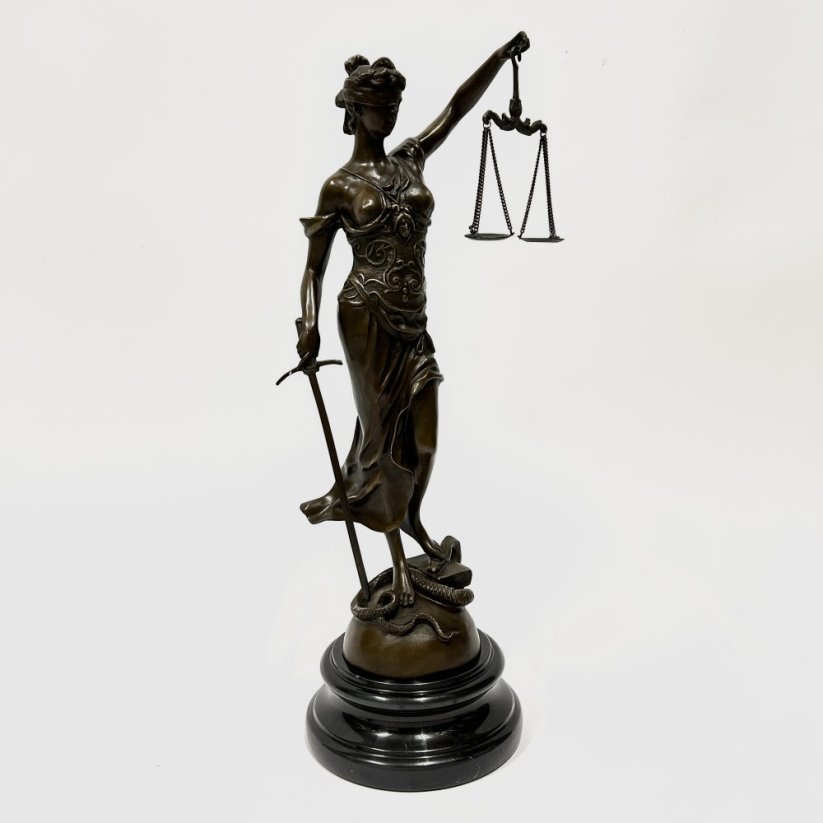 Bronzová socha SPRAVEDLNOST - THEMIS 45cm