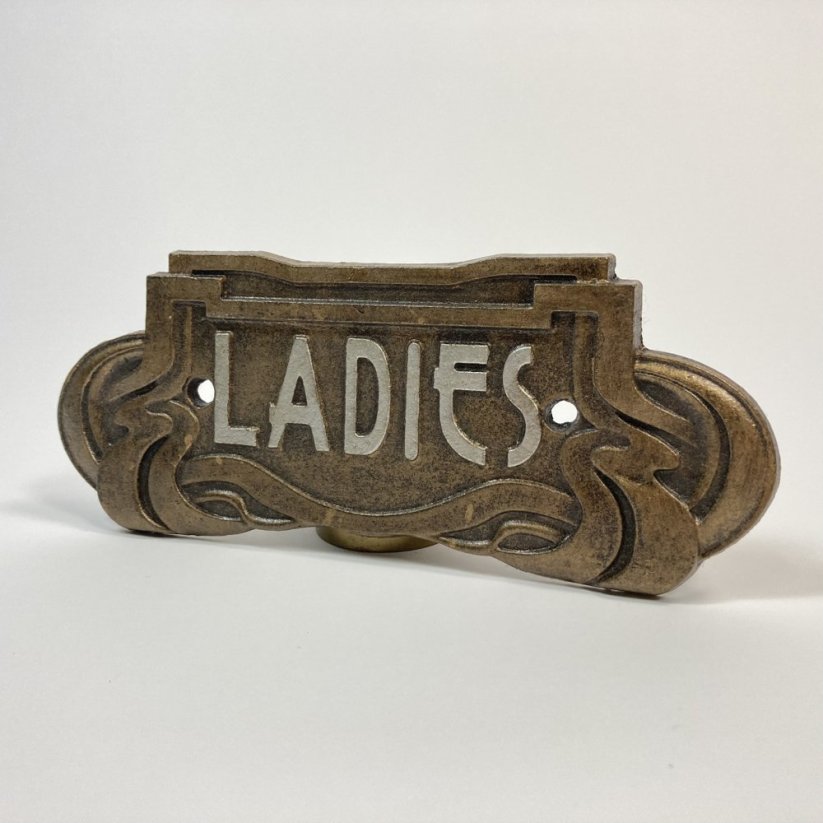 Kovová cedulka LADIES