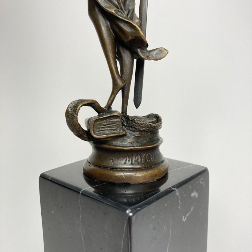 Bronzová socha SPRAVEDLNOST - JUSTICE 33,5cm