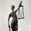 Bronzová socha SPRAVEDLNOST - JUSTICE 23cm