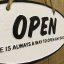 Litinová cedule OPEN & CLOSED
