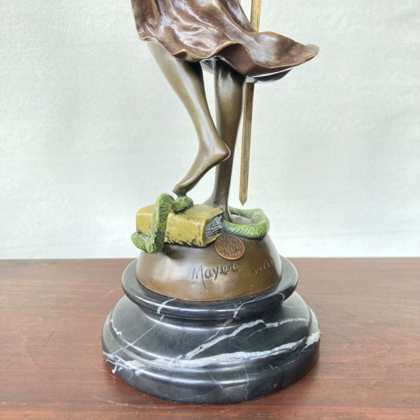 Bronzová socha SPRAVEDLNOST - JUSTICE 38cm