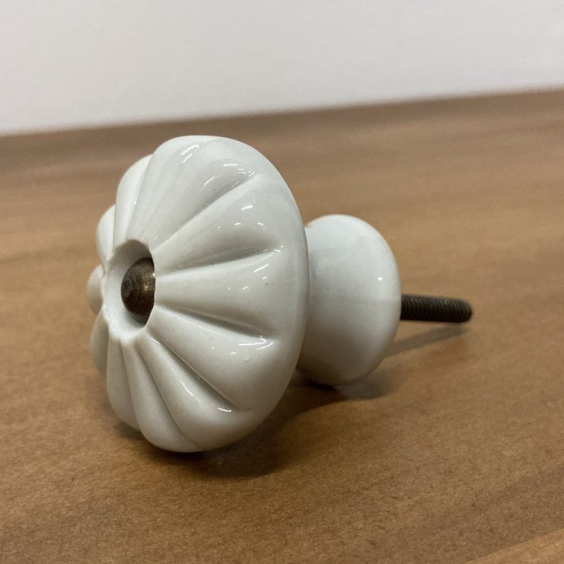 Nábytková porcelánová knopka KLASIK - Průměr celkový: 30 mm