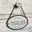 Kovová cedulka TOILET 8x11,5cm