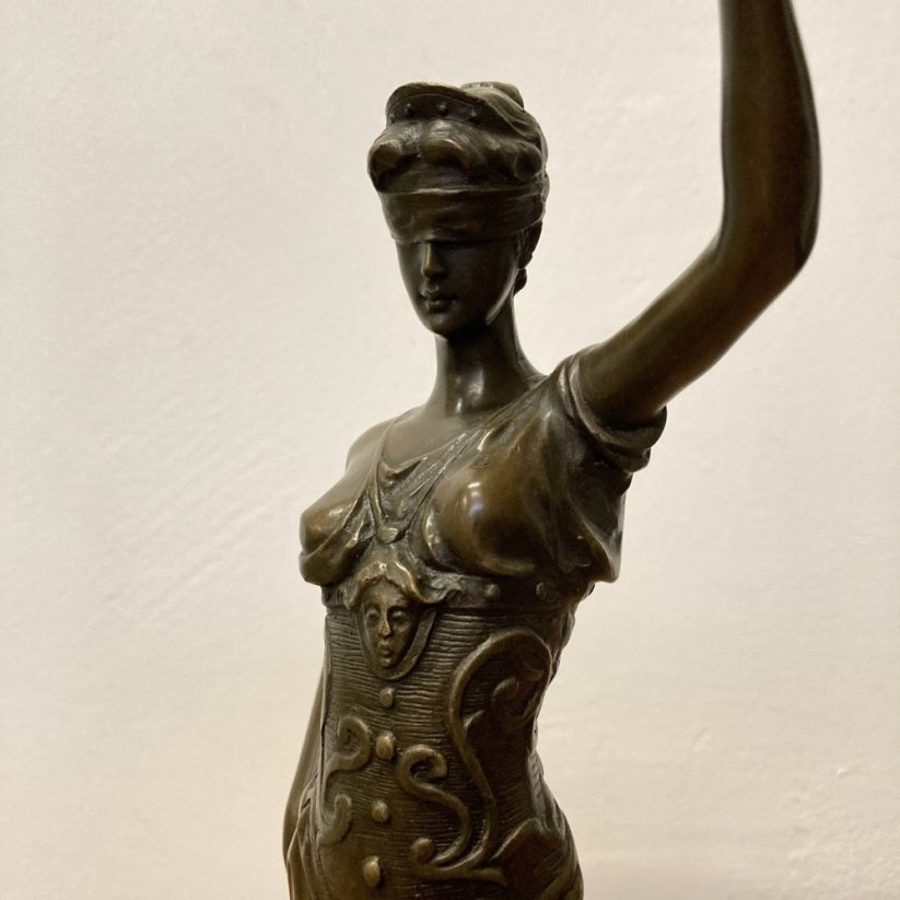 Bronzová socha SPRAVEDLNOST - JUSTICE 40cm