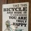Plechová cedule BICYCLE 40x30cm