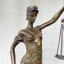 Bronzová socha SPRAVEDLNOST - JUSTICE 38cm