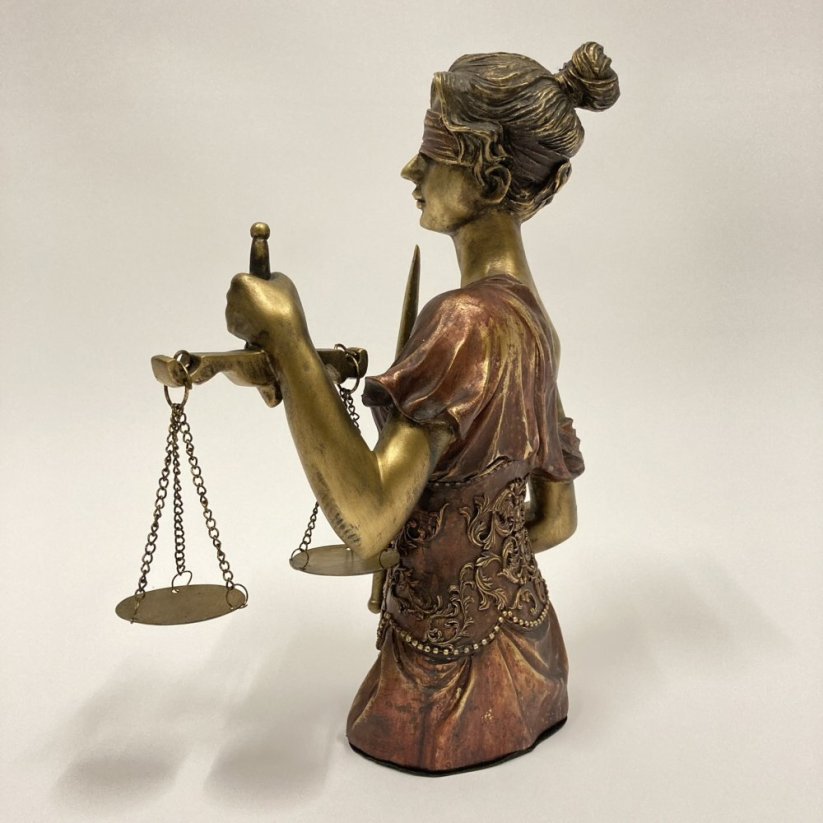 Dekorativní socha SPRAVEDLNOST - JUSTICE 33cm