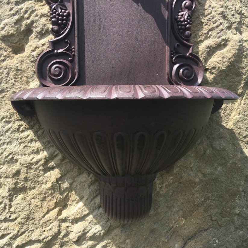 Zahradní výlevka KLASIK 61cm - hliník ( hnědá )