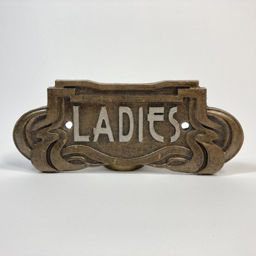 Kovová cedulka LADIES