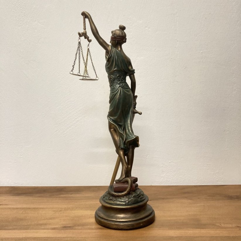 Dekorativní socha SPRAVEDLNOST - JUSTICE 52cm