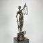 Bronzová socha SPRAVEDLNOST - JUSTICE 33,5cm