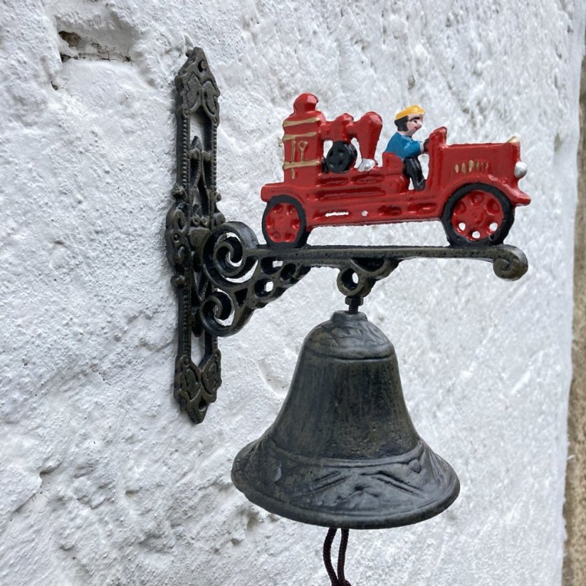 Litinový zvon, zvonek HASIČI
