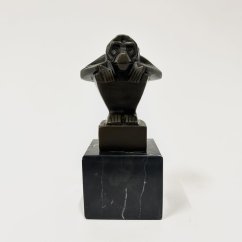 Bronzová socha OPICE - ART DECO