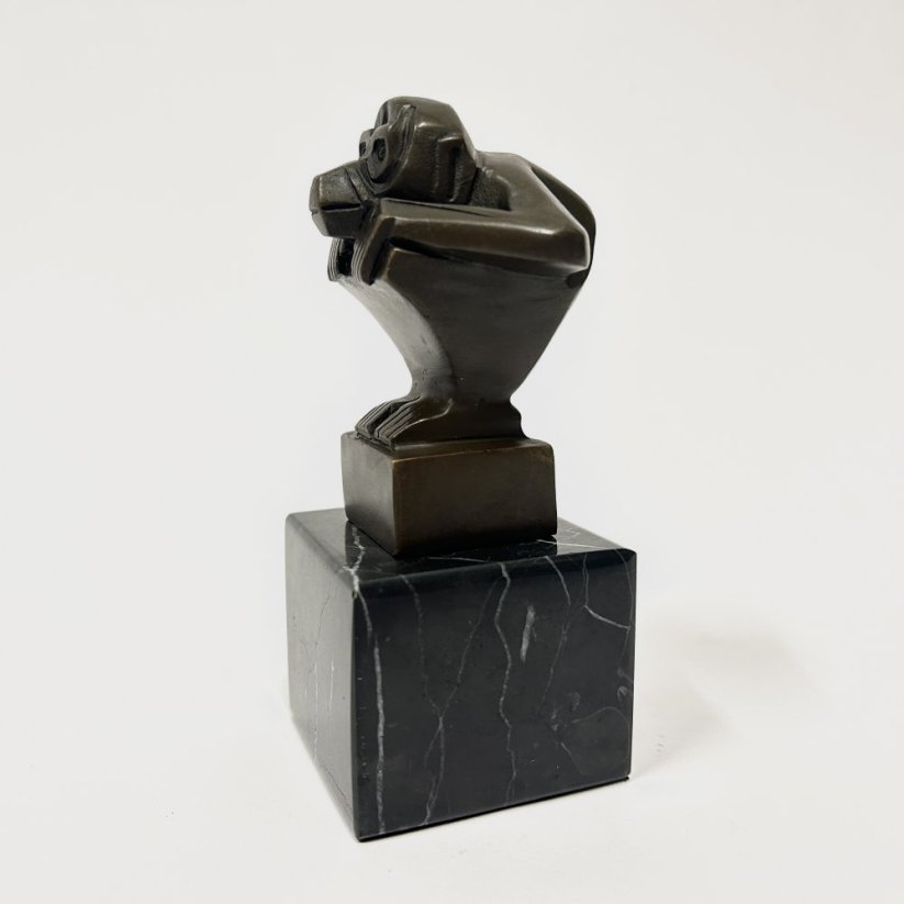 Bronzová socha OPICE - ART DECO