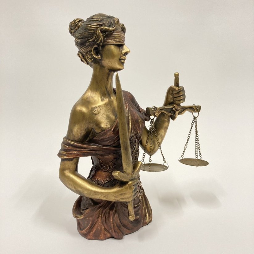Dekorativní socha SPRAVEDLNOST - JUSTICE 33cm